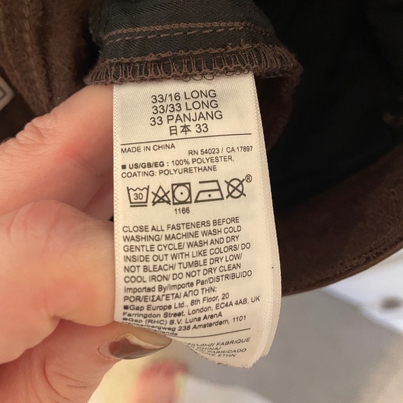 NWOT GAP Vintage Slim High Rise Leather Pants - Picture 10 of 10